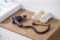 Hotel Hair Dryer with Base and Shaver Socket black