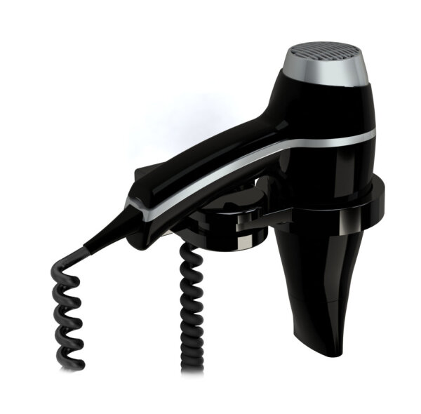 Hotel Hair Dryer 1875W with Holder and LighTouch® Handle black