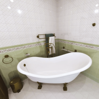 Zahnputzbecher mit Halter Vintage Bronze