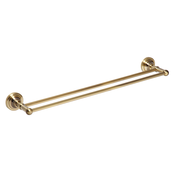 Double Towel Holder Vintage Bronze