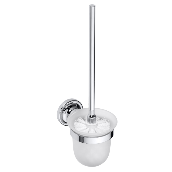 Wall Mounted Toilet Brush Holder Vintage Chrom