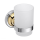 Toothbrush Holder Vintage Chrome and Gold