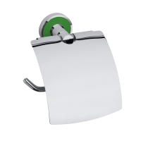 Toilet Paper Holder with Cover Trend white