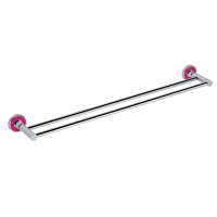 Double Towel Holder Trend pink