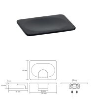 Soap Dish Gaia black
