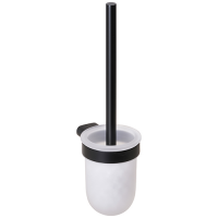 Wall Mounted Toilet Brush Holder Gaia black