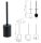Wall Mounted Toilet Brush Holder Gaia black