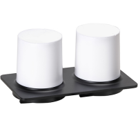 Double Soap Dispenser 2x200 ml Gaia black