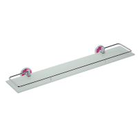 Glass Shelf with Tiltable Rail 600 mm Trend pink