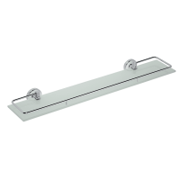 Glass Shelf with Tiltable Rail 600 mm Trend white