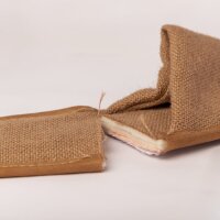 Eco Friendly Jute Natur Hotel Slipper geschlossen 29 cm - beige