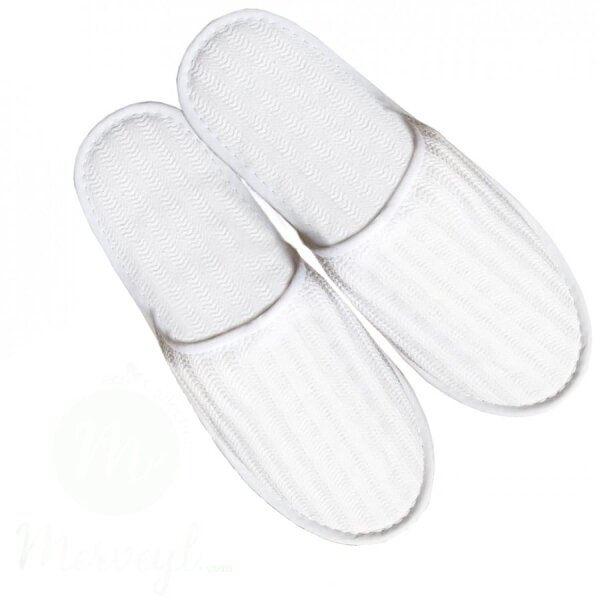 Eco Friendly Waffle Fabric Hotel Slipper geschlossen 28 cm, 100% Baumwolle