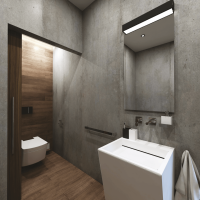 Round Free Standing Toilet Brush Holder Primo white