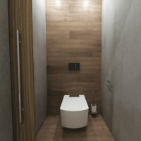 Round Free Standing Toilet Brush Holder Primo white