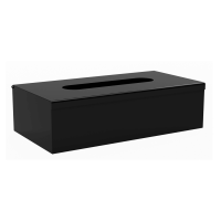 Kleenex Box Spender Edelstahl schwarz