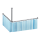 Corner Shower Curtain Holder 900x900 MM