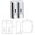 Double Wall-Mounted Soap & Shampoo Dispenser, Silver, 2 x 300 ml, Lockable