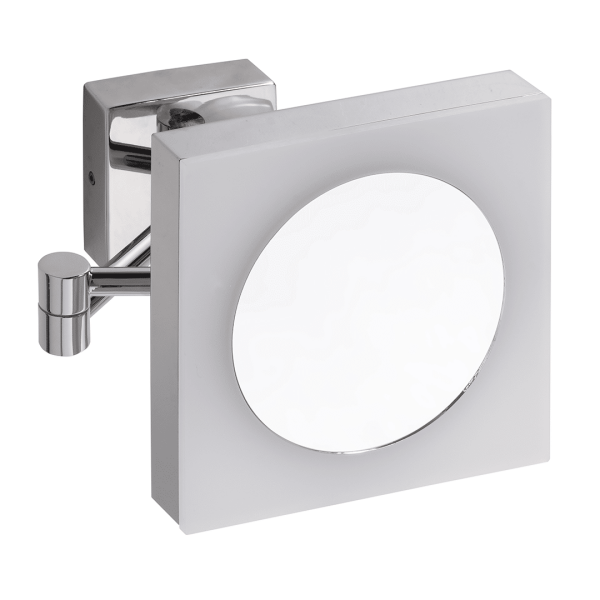 Square LED Cosmetic Mirror with 3x magnification Touch Sensor