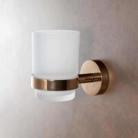 Toothbrush Holder with Frosted Glass Cup Creative Coral