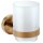 Toothbrush Holder with Frosted Glass Cup Creative Coral