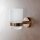 Toothbrush Holder with Frosted Glass Cup Creative Coral