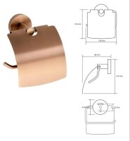 Toilet Paper Holder with Cover Creative Amber
