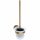 Wall Mounted Toilet Brush Holder with Glass Dish Creative Amber