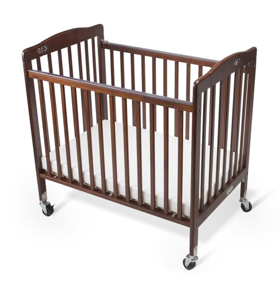 Limea Babybett Mahagoni – Kompaktes Hotel- & Kinderbett