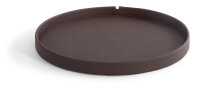 Round Welcome Tray with Stitching Maroa Classic