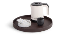 Round Welcome Tray with Stitching Maroa Classic