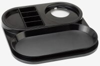 Bentley Willkommenstablett schwarz aus Melamin mit Edelstahl Wasserkocher 1 l