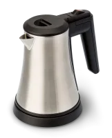 Bentley Willkommenstablett Bibian, schwarz aus Melamin mit Edelstahl Wasserkocher 0,5 l