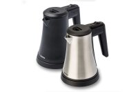 Bentley Willkommenstablett Bibian, schwarz aus Melamin mit Edelstahl Wasserkocher 0,5 l