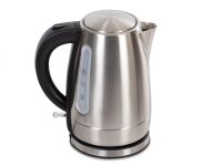 Bentley Willkommenstablett Bibian, schwarz aus Melamin mit Edelstahl Wasserkocher Julia 1,0 l