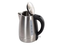 Bentley Willkommenstablett Bibian, schwarz aus Melamin mit Edelstahl Wasserkocher Julia 1,0 l