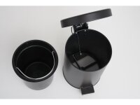 Corby Tritt-Mülleimer 3 Liter schwarz