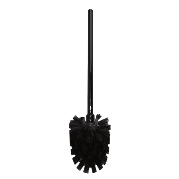 Spare WC Brush with Handle black