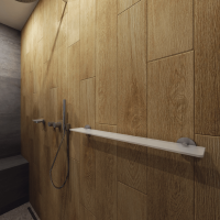 Spare WC Brush with Handle white