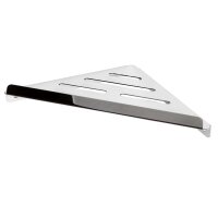 Eckduschablage Edelstahl poliert