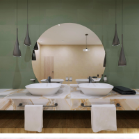 Schwarze Ersatzbürstenkopf für Toilettenbürsten