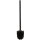 Spare WC Brush with Handle black