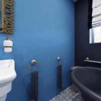 Spare WC Brush with Handle white