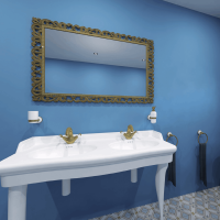 Spare WC Brush with Handle white