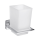 Toothbrush Holder with Milk Glass Saga