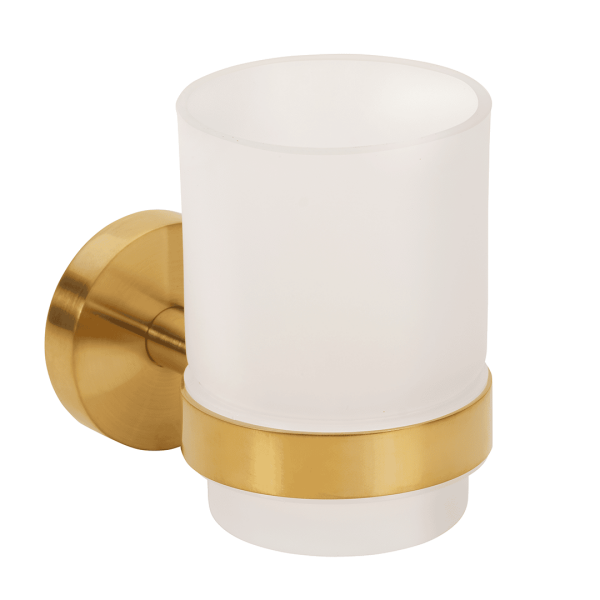 Glass Toothbrush Holder Deluxe Cashmere