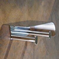 Double Toilet Paper Holder with Shelf Gaia