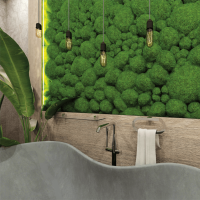 Double Toilet Paper Holder with Shelf Gaia
