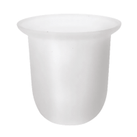 WC-Bürstengarnitur mit Glasbehälter hängend Creative Hämatit