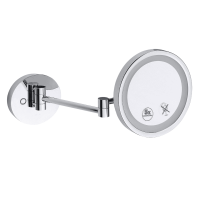 LED Cosmetic Mirror with 3x Magnification Ø20 cm, one arm