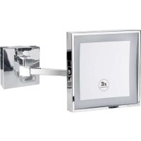 Square LED Cosmetic Mirror with 3x magnification with Two...